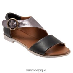 appartements Bueno Footwear yvonne étain noir métallisé femmes RLB848259
