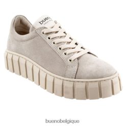 baskets Bueno Footwear talia daim fauve femmes RLB848371
