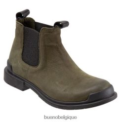 bottes Bueno Footwear facile nubuck kaki femmes RLB84872
