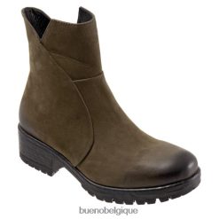 bottes Bueno Footwear forger nubuck vert armée femmes RLB84848