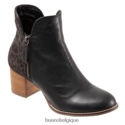 bottes Bueno Footwear jenna léopard noir femmes RLB8486
