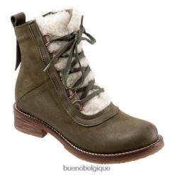 bottes Bueno Footwear nounours nubuck kaki femmes RLB84877