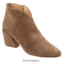 bottes Bueno Footwear sophie suède tabac femmes RLB84817