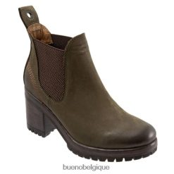 bottes Bueno Footwear vol nubuck vert armée femmes RLB84850