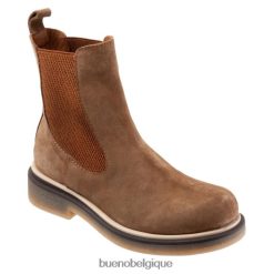 bottes Bueno Footwear wanda suède tabac femmes RLB84811